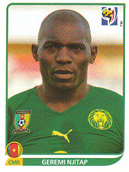 Geremi Njitap Cameroon samolepka Panini World Cup 2010 #396